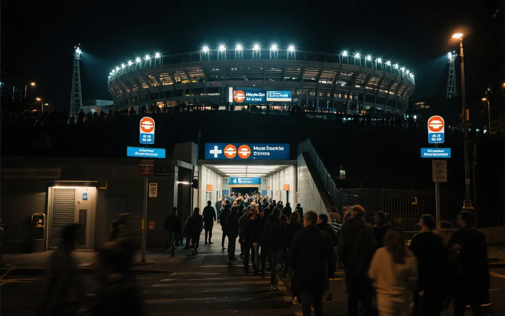 夜间散场人流与公共交通路线规划场景